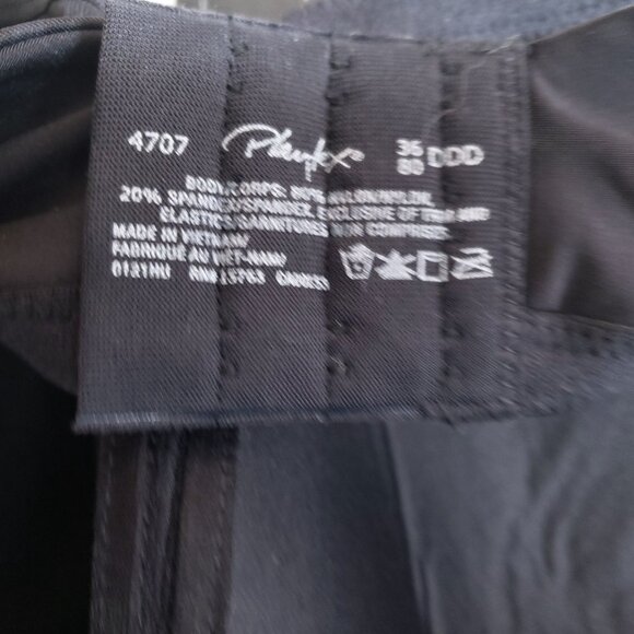 Playtex Bra Size 36DDD Black All Over Smoothing Full Figure Wirefree - Picture 6 of 7